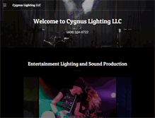 Tablet Screenshot of cygnuslighting.com